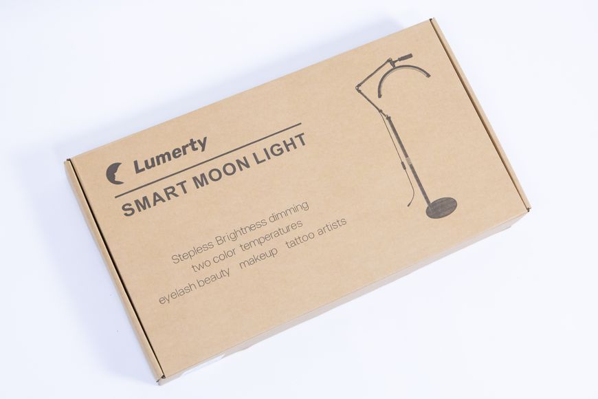 Лампа LUMERTY Smart Moon 42см на штативі/ Безтіньова напівкругла LED лампа місяць - для тату, косметології та салонів краси Moon-42sm фото