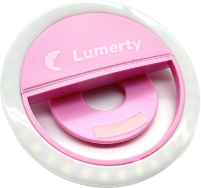 Селфі кільце Lumerty Ring Light (9см-5w) для телефону / лампа для відеодзвінків та селфі, рожева Selfi-1 фото