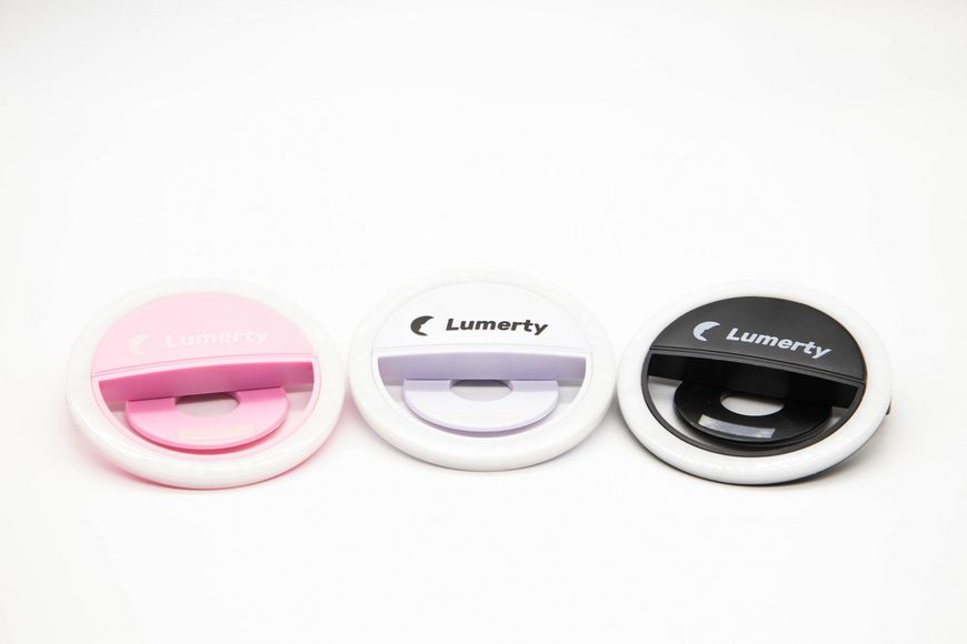 Селфи кольцо Lumerty Ring Light (9см-5w) для телефона для видеозвонков и селфи-фото. Цвет розовый Selfi-1 фото
