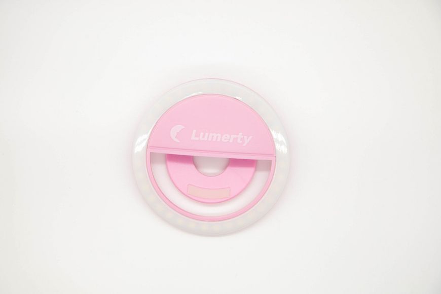 Селфи кольцо Lumerty Ring Light (9см-5w) для телефона для видеозвонков и селфи-фото. Цвет розовый Selfi-1 фото