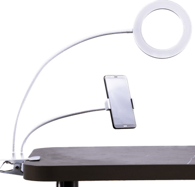 Кольцевая USB лампа LUMERTY Live Stream (16см - 12w) на гибком штативе 12WB-1856 фото