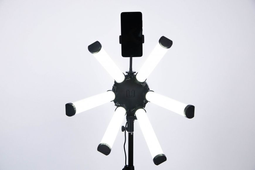 Кільцеве світло LUMERTY Star Light (65см-60w), 6 LED ламп на штативі з кріпленням для телефону 60W6-14164 фото
