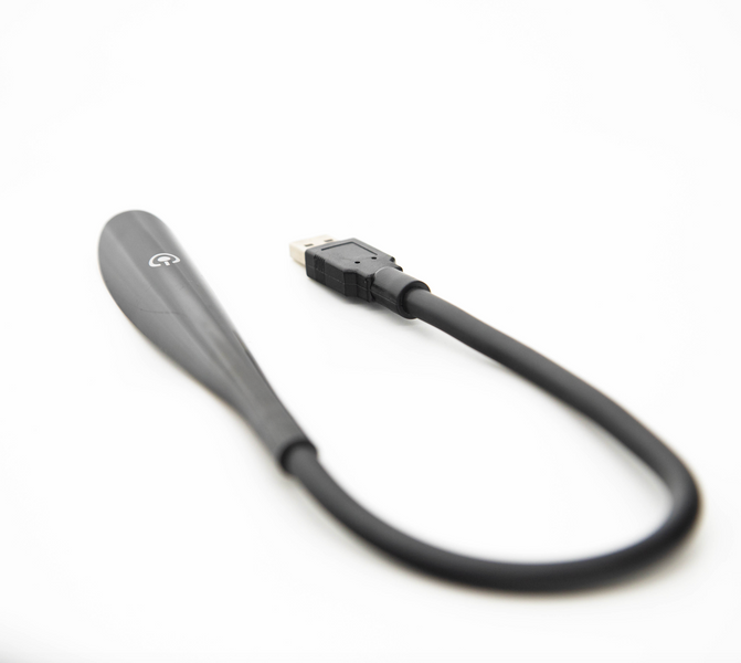 USB лампа LUMERTY (45смх0.7см) для повербанка, чорна 3WW-185687 фото