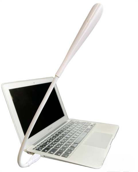 Гнучка USB лампа LUMERTY 45 см для ноутбука, біла 3WW-185687 фото