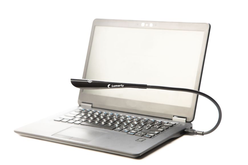 Гибкая настольная USB лампа LUMERTY (45смх0.7см) для ноутбука, от павербанка 3WW-185687 фото